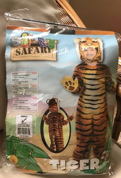 Safari Tiger Costume Child Size 3 - 4 Years