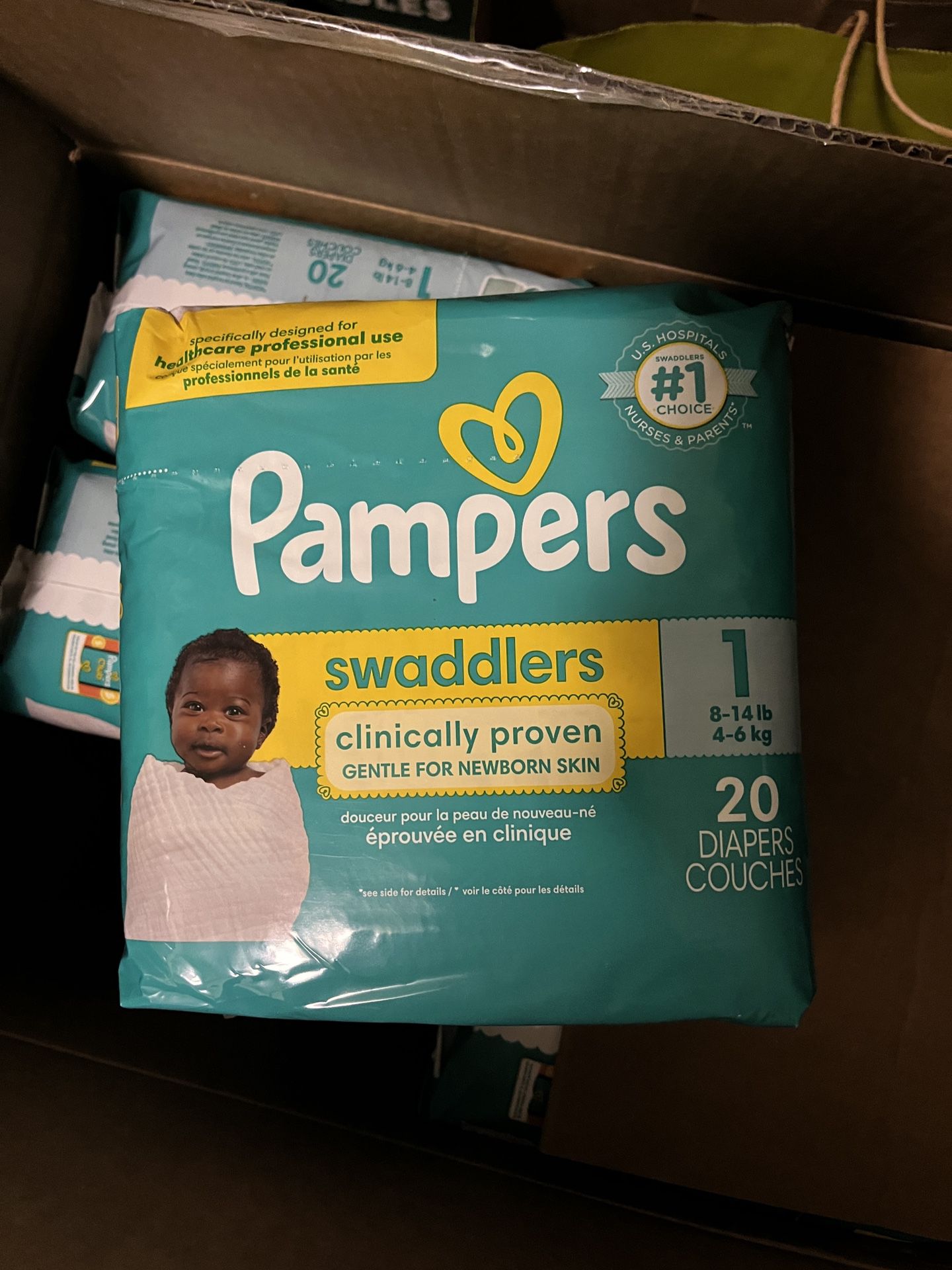pampers size 1  240diapers