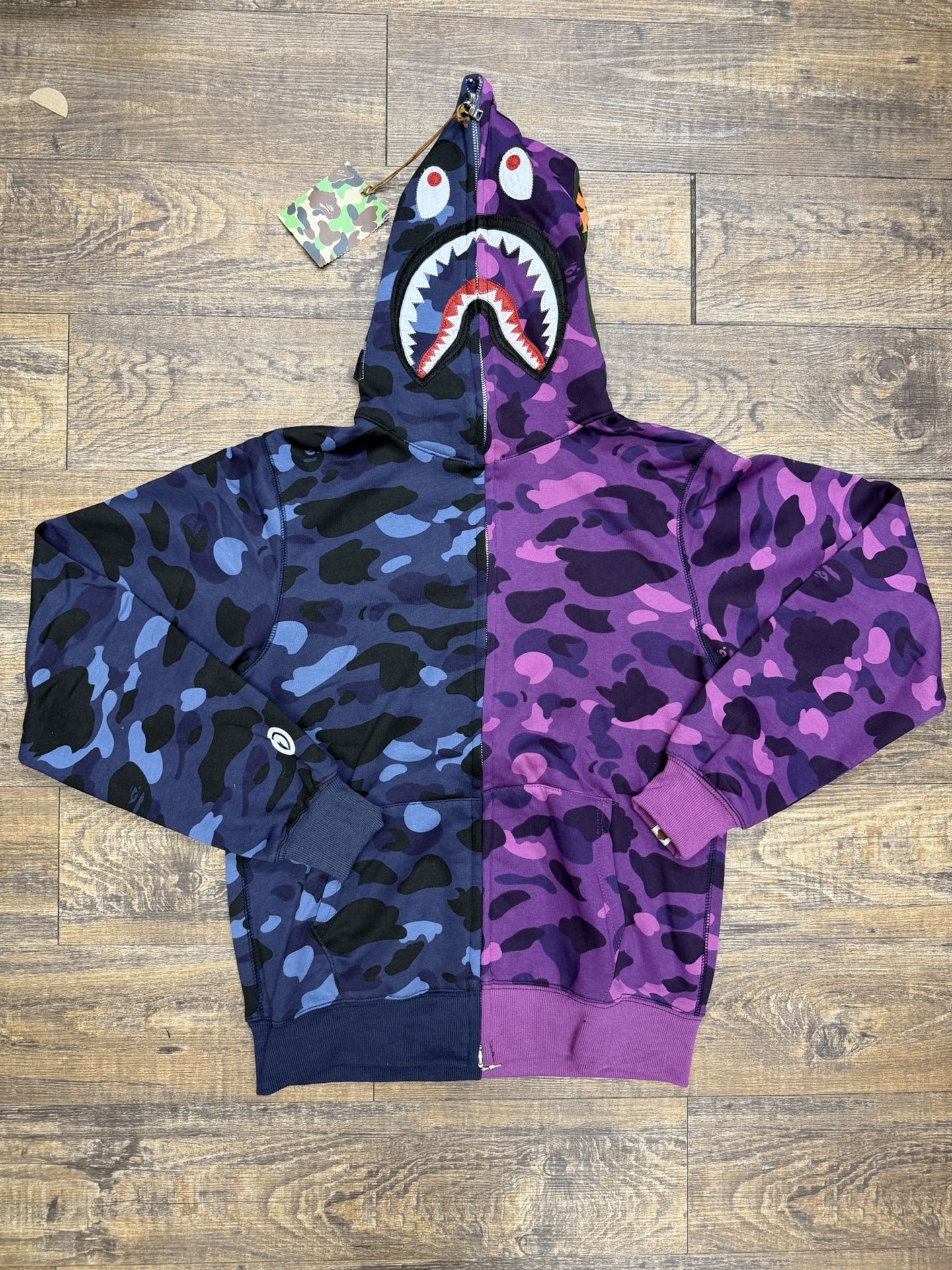 Blue & Purple Bape Hoodie