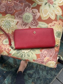 Tory Burch Red Wristlet 