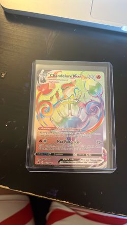 Pokemon Card Chandelure Vmax Rainbow
