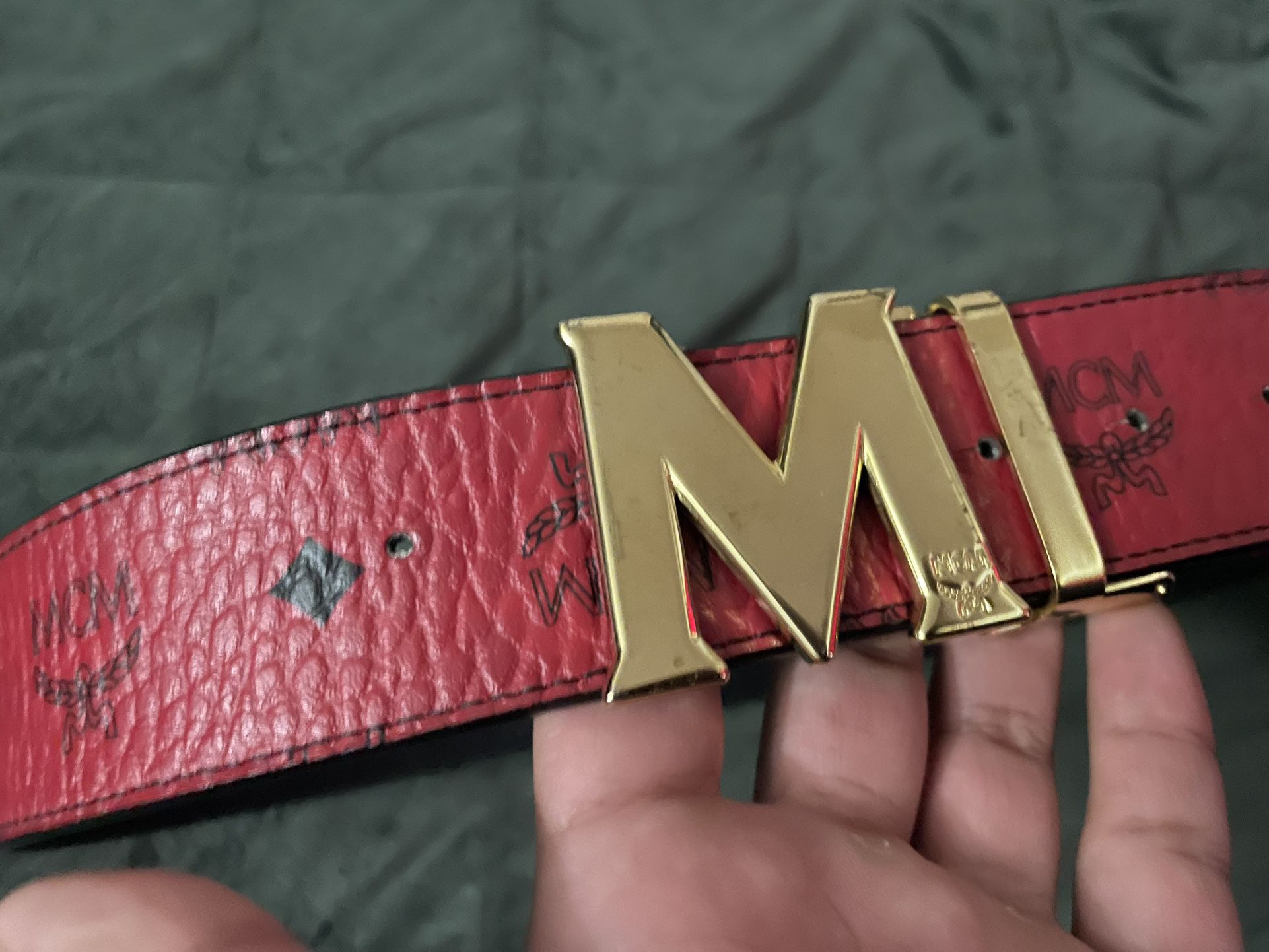 MCM Belt Red/Black for Sale in Irwindale, CA - OfferUp