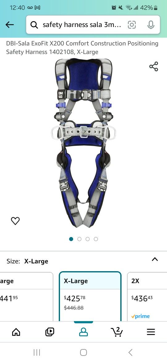 3M DBI-SALA ExoFit 200 Saftey Harness