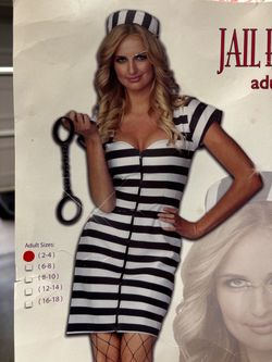 New, Women’s Prison Jail Costume size XS