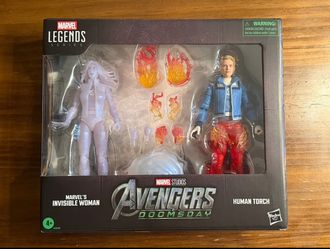 Marvel Legends Avengers Doomsday Fantastic Four Invisible Woman and Human Torch