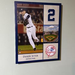 Big 18x14 Derek Jeter Yankees Wall Canvas Collage Frame