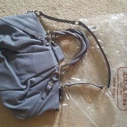 Gray Coach purse