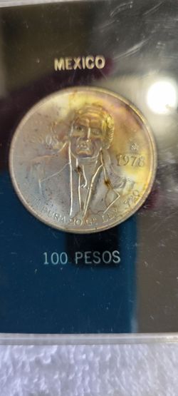 1978 Mexico Cien 100 Pesos Silver Jose Maria Morelos