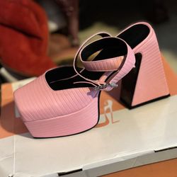 Pink Chunky Platforms 