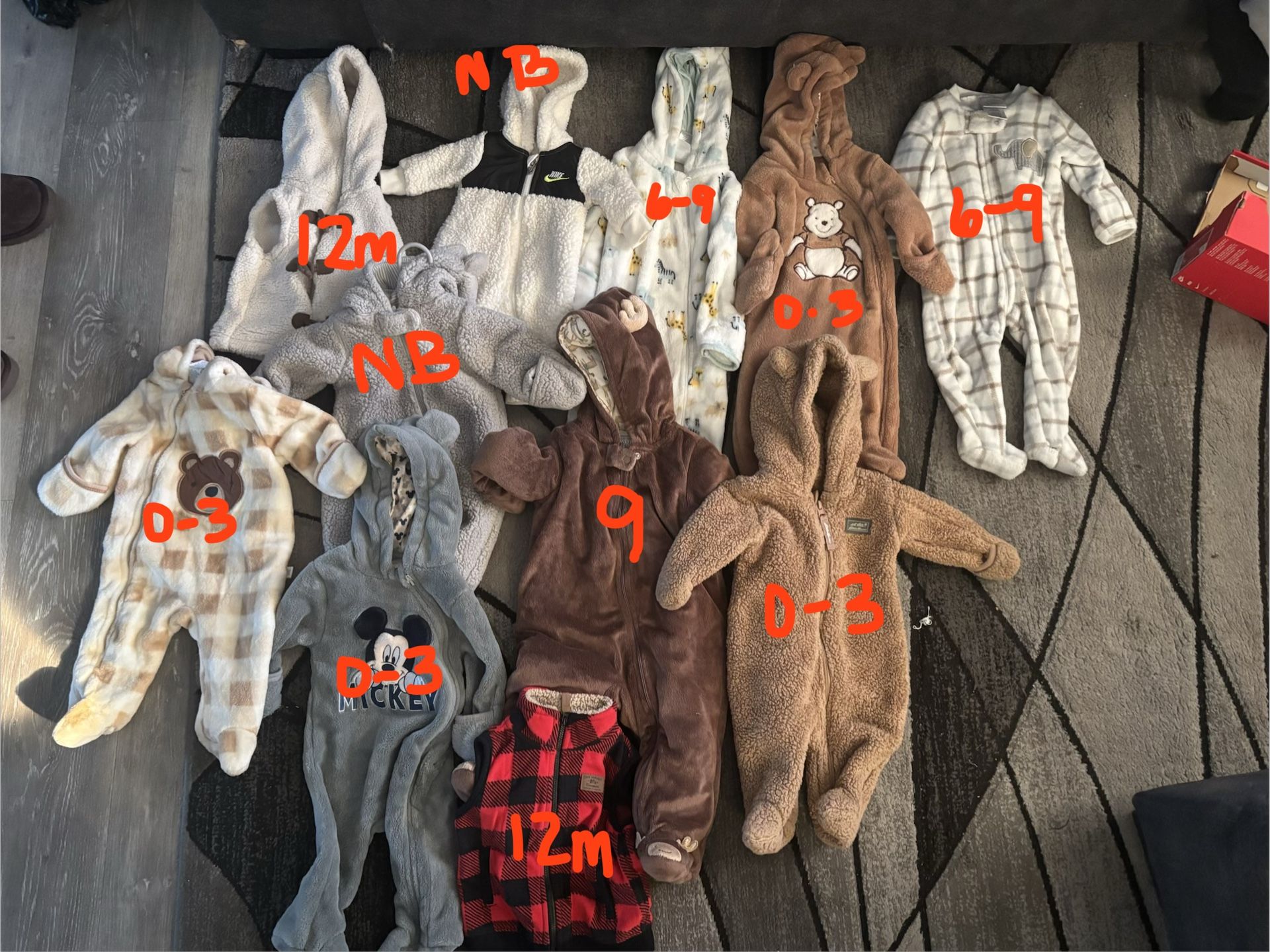One Piece Coats (newborn To 12 Months)