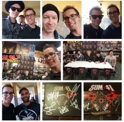 Sum41 signed cd by the whole band