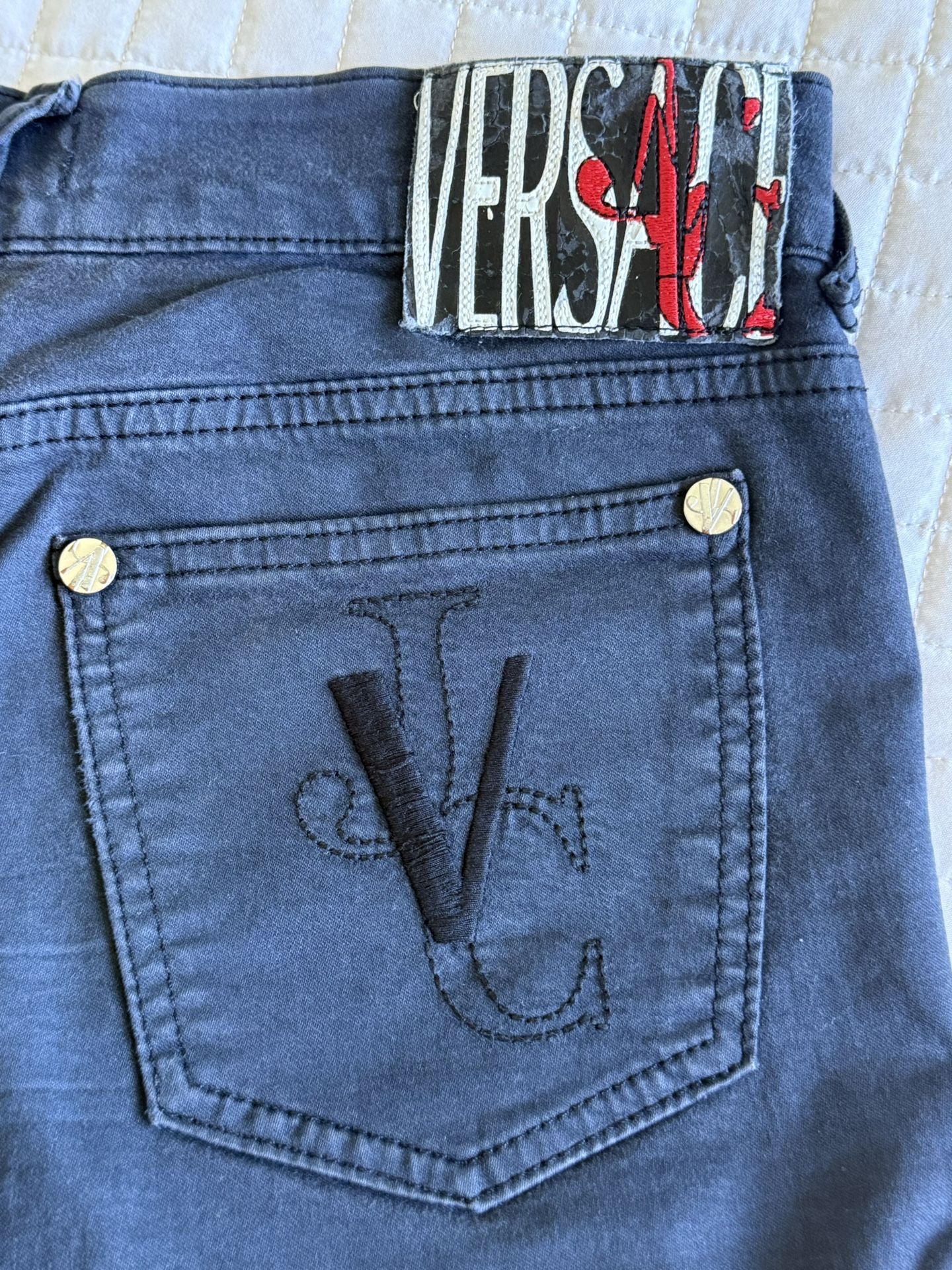 Versace Black Casual Pant / Jean Like Size 27-28