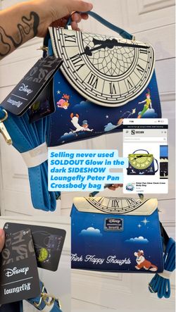 Loungefly Disney Peter Pan Glow in the dark  Crossbody Bag