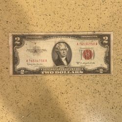 Vintage 1953 $2 Bill