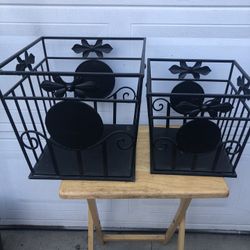MULTIPLE USES METAL  BASKETS SET 2 PCS  NEW