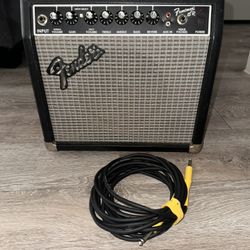  Fender Frontman 15R Amp + Leather Cover + Road Runner Guitar Case