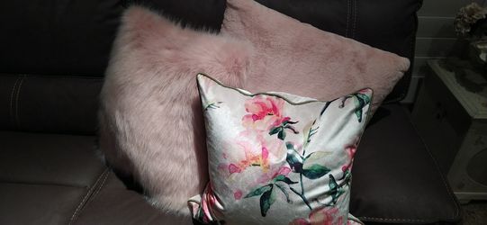 Pretty Pink Soft Couch Pillows