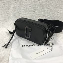 Marc Jacobs Colorblock Snapshot Crossbody Bag  Black