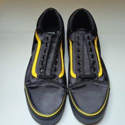 Vans X Opening Ceremony black and yellow satin old school 