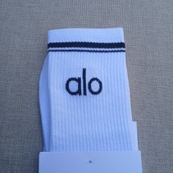 ALO UNISEX CREW SOCK MEDIUM LARGE 