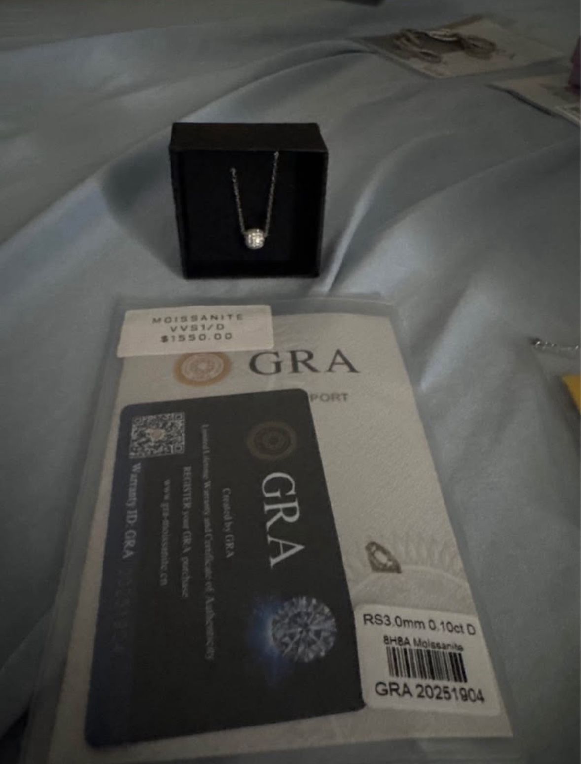 Moissanite Sphere Pendant 