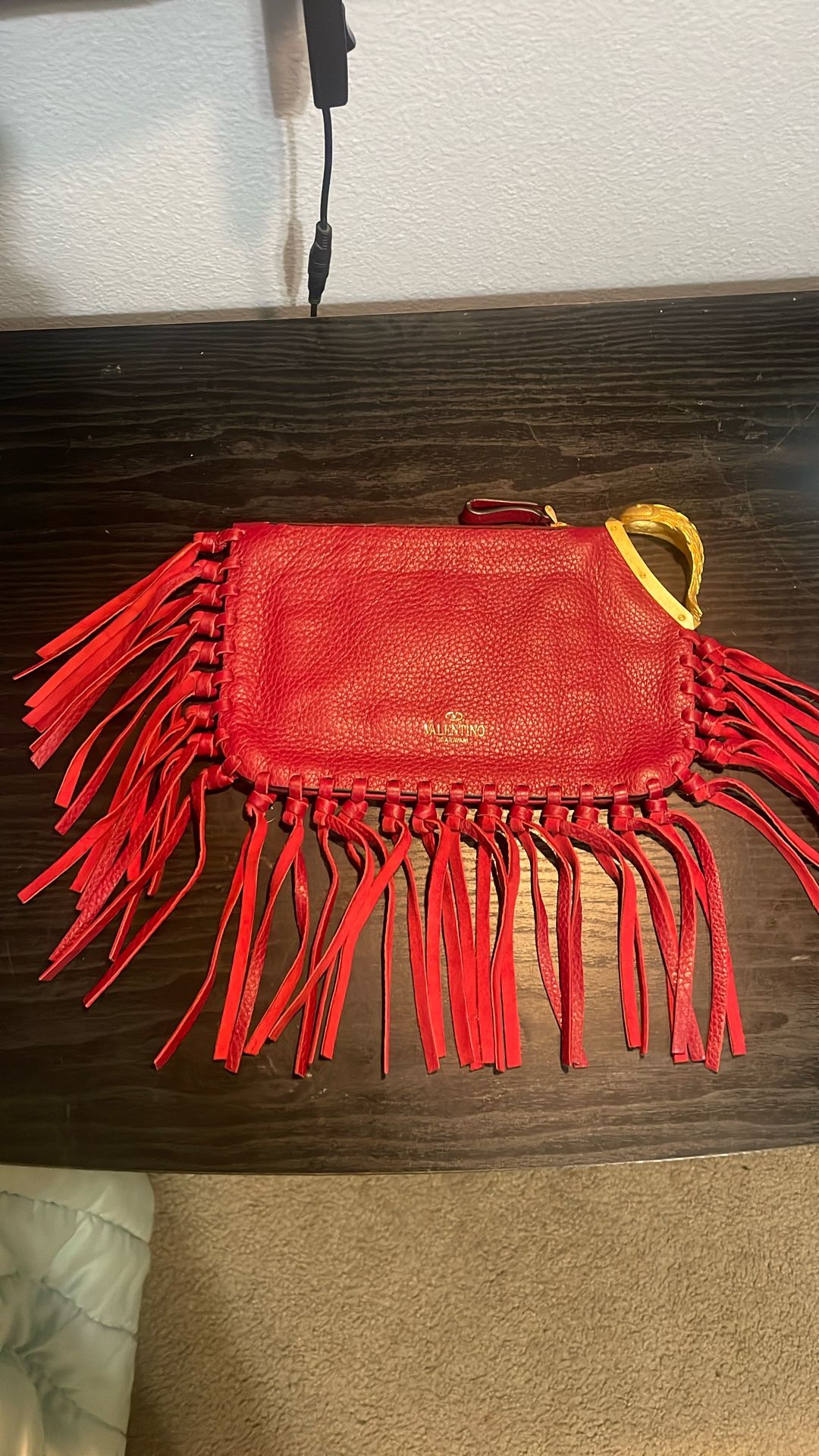 Valentino Red Clutch Bag