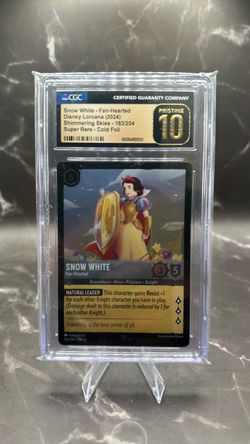 Disney Lorcana Snow White Fair-Hearted CGC 10 Pristine
