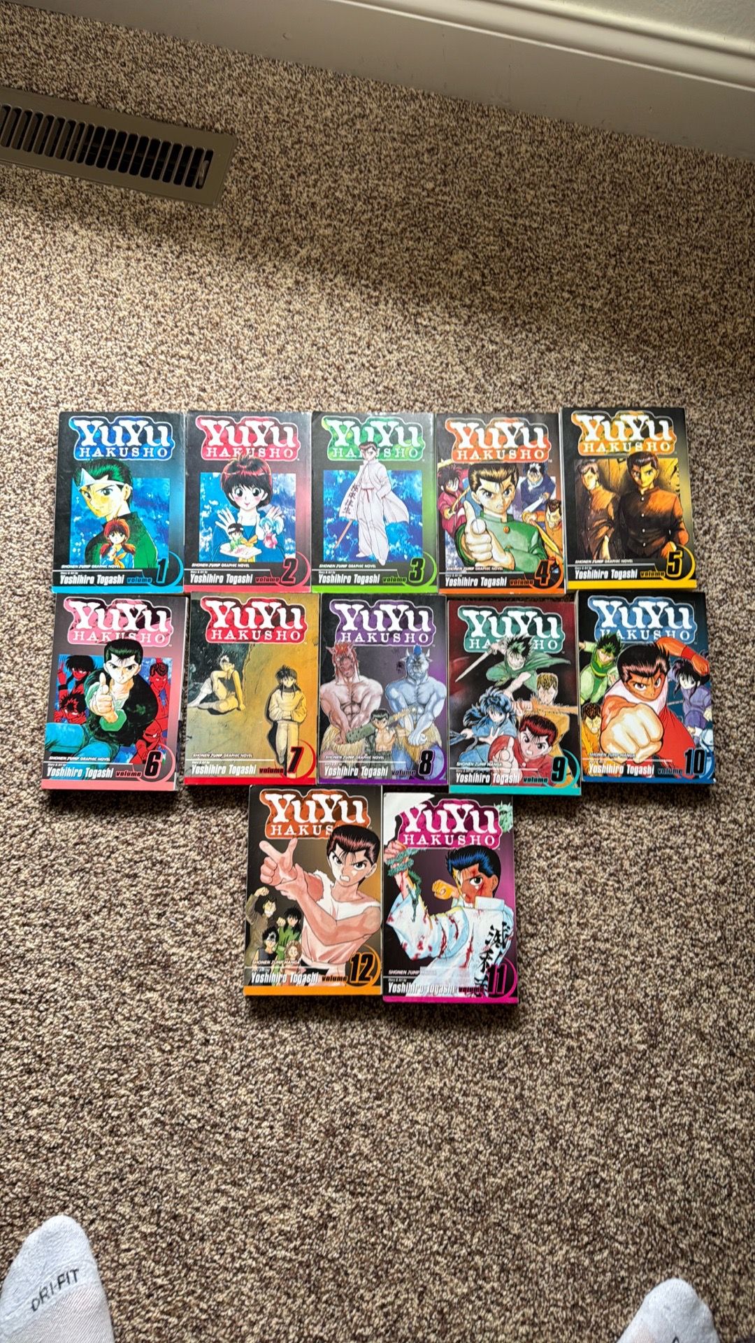 Yu Yu Hakusho manga comic book vol 1-12 set