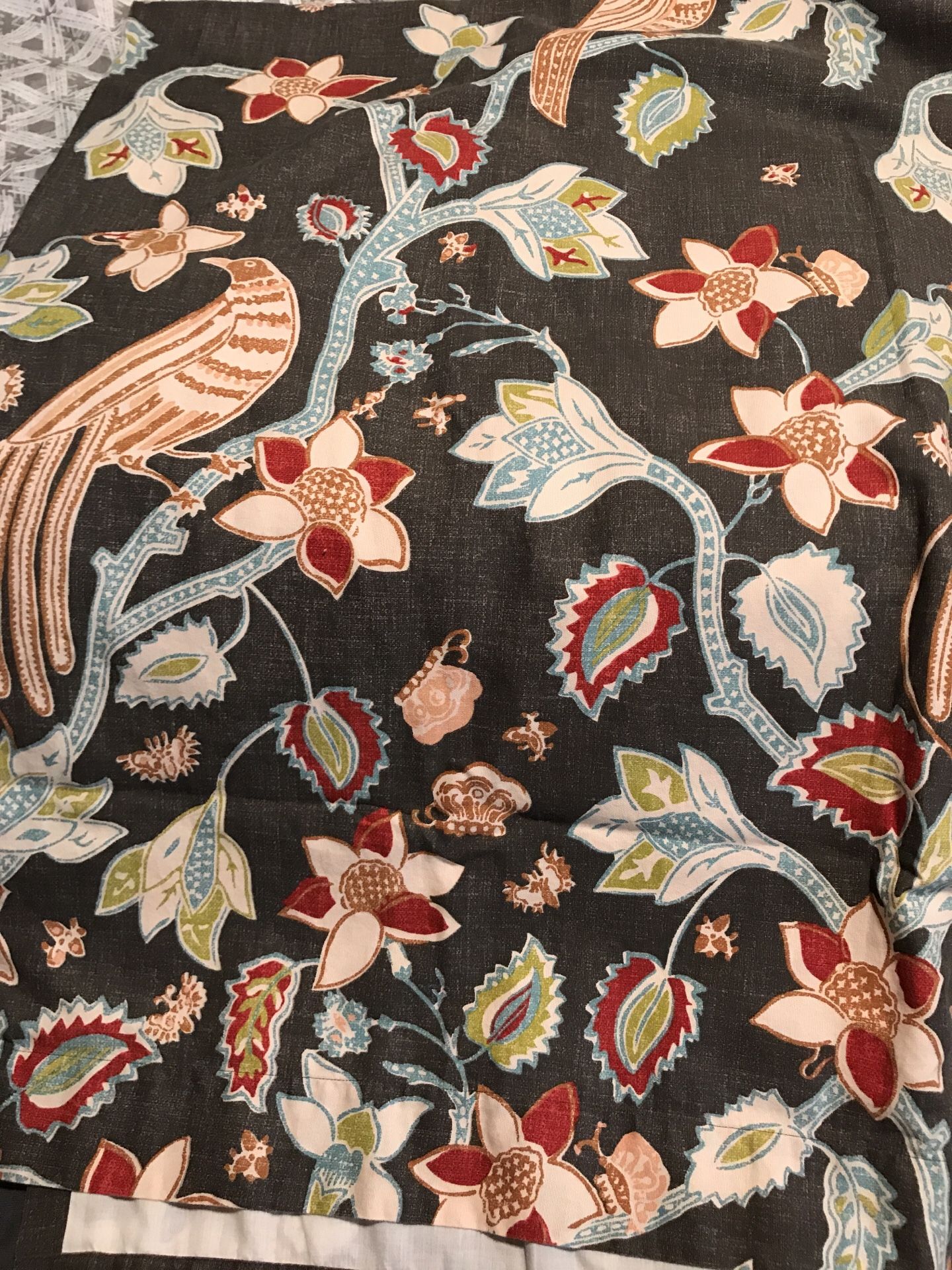 Bird of Paradise Pakshi Curtains, set of 2