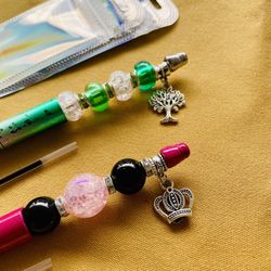 Beaded Pen With Charms, Valentine’s Day Gift