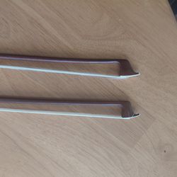 Violin bow marked tubbs along with violin bow marked Carl herrmann