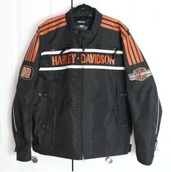 Harley Davidson Mens Waterproof Reflective Triple Vent Jacket 2XL 97406-14VM