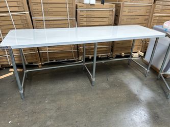 G16 heavy duty 96"Commercial Work Table Stainless Steel NORDSTEEL NSF Heavy Duty