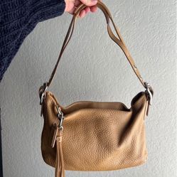 Coach Pebbled Gallery Shoulder Purse 