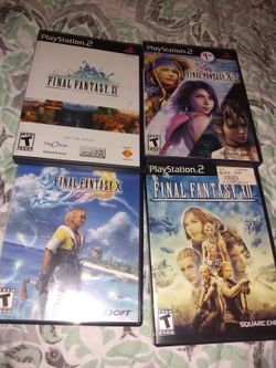 Ps2 final fantasy games cib $70