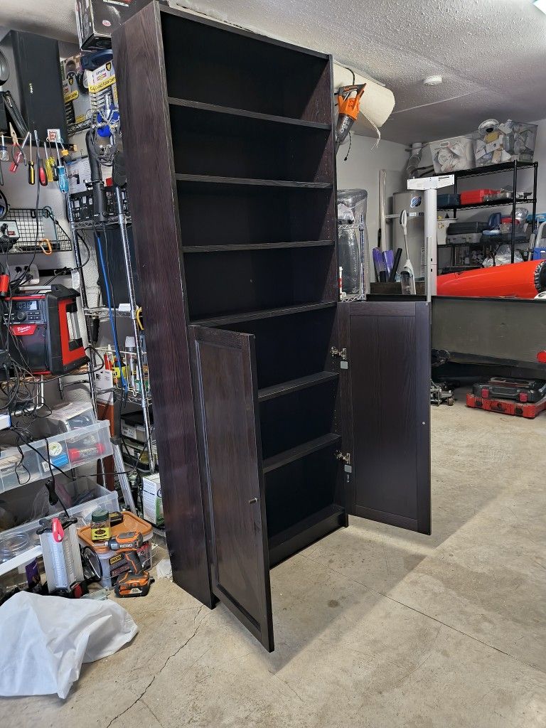 Storage Shelf Cabinet 79  1/ 2 Height 11dep  31 1/2 Long 