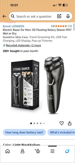 Lonkeen 5D Rotary Electric Shaver for Men