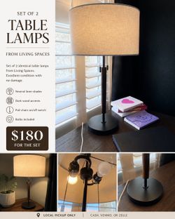 Set Of 2 Table Lamps