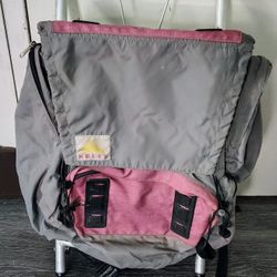 Vintage Kelty Backpack Gray Purple w/Aluminum Frame Hiking Small 4 Pockets 