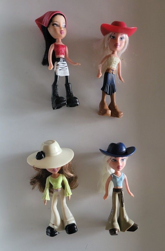 BRATZ Fashion Dolls McDonald's Happy Meal Toys (2003) Lot Of 4