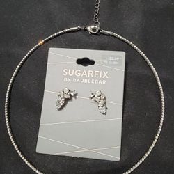 Choker Necklace And Earring