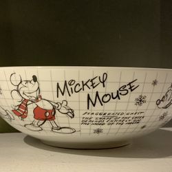 Disney Sketchbook Mickey Christmas Bowl