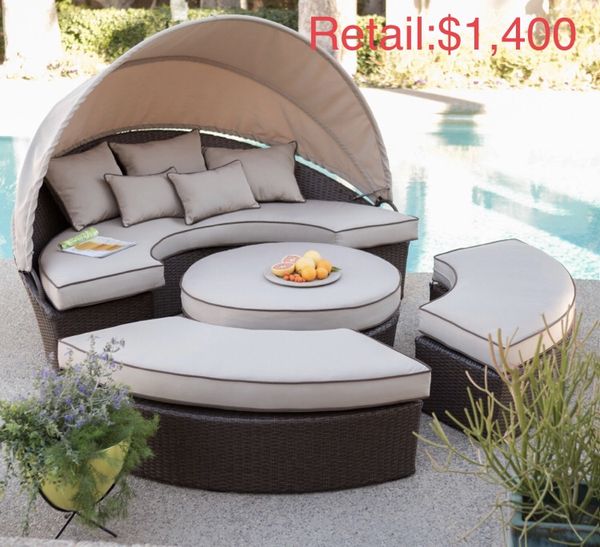 New Patio Furniture Belham Living Rendezvous All Weather Wicker Sectional Daybed Outdoor Set For In Fort Lauderdale Fl Offerup