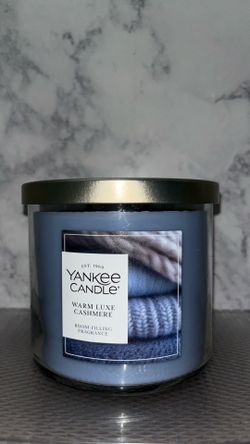 Brand NEW! 🕯️   Yankee Candle (3) Wick - 14.5oz Warm Luxe Cashmere(((PENDING PICK UP)))
