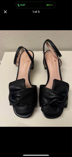 Kate spade black sandals bew