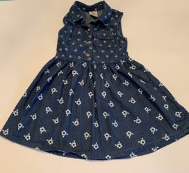 Girls Navy Denim Dress 🌼 size 5T