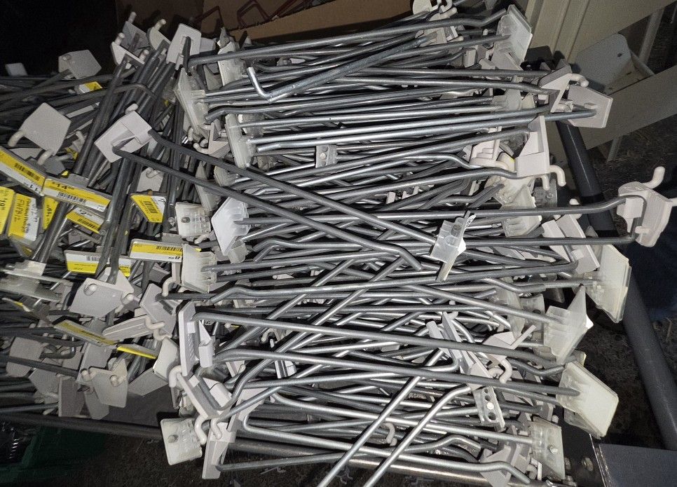 Retail Pegboard Scanner HD Hooks / pegs - 4" to 12" 20 qty for $20. 100 or more price is $.70 each. 100s Available. Can ship