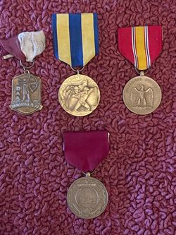 Lot of four vintage war medals