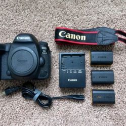 Canon EOS 5D Mark IV DSLR

Camera - Black (Body, 3 batteries, charger, strap)