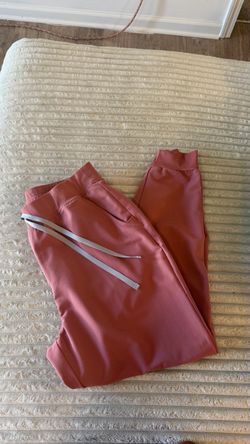 FIGS Mauve Zamora Jogger Pants with Zip Pocket
